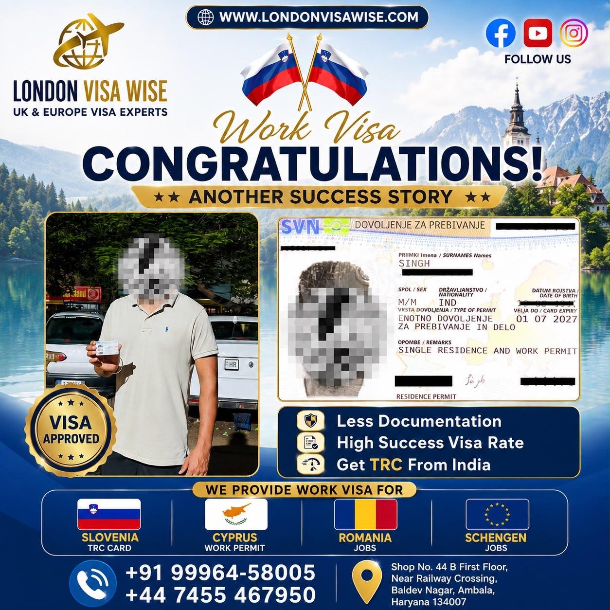 London Visa Wise client result 1