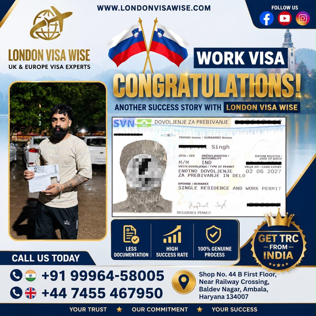 London Visa Wise client result 2